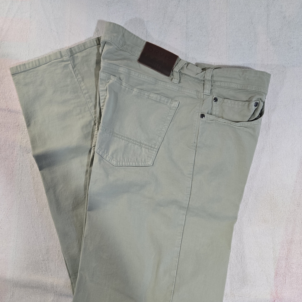 Orvis Light Green 5-Pocket Stretch Twill Pants